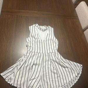 Striped Sleeveless Romper